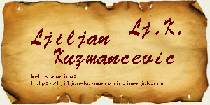 Ljiljan Kuzmančević vizit kartica